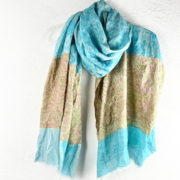 🦚🤎BUNDLE OF SCARVES!! Teals & Browns Random Mix - Picture 14 of 16